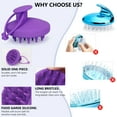 thumbnail image 5 of Homelove Scalp Massager Shampoo Brush with Long & Flexible Silicone Bristles for Hair Care and Head Relaxation, Glide Through Hair Easily, Dandruff Removal and Itching Relief, Wet and Dry, Purple, 5 of 7