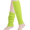 thumbnail image 2 of PULLIMORE 1 Pair Leg Warmers Women Knee High Socks, Long Boot Socks for Women Ribbed Knitted Winter Sleeve (Yellow), 2 of 10