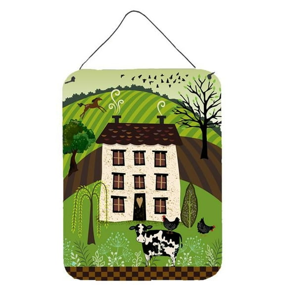 Folk Art Country House Wall or Door Hanging Prints