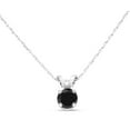 thumbnail image 2 of SuperJeweler 1/4 Carat Black Diamond Solitaire Pendant in 14k White Gold for Women, 2 of 6