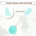 thumbnail image 5 of Unique Bargains Silicone Facial Cleansing Brush Multifunction Face Scrubber for Face Skincare Green White 6.30"x1.57", 5 of 7