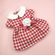thumbnail image 3 of Ropa para perros con fragancia pequeña a la moda Ins, ropa para gatos con patrón de mil pájaros, chaqueta de otoño e invierno para gatos, 3 of 5