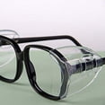 thumbnail image 3 of Yesbay 2Pcs Safety Eye Glasses Side Shields Non-toxic Clear Flexible Goggles Protector, 3 of 5