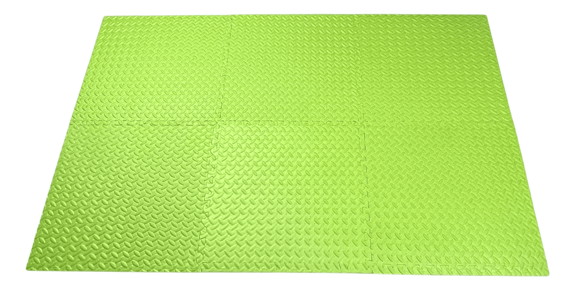 Puzzle Exercise Mat with EVA Foam Interlocking Tiles for Exercise, Gymnastics and Home Gym Protective Flooring- Pack of 6, 24 x 24 x 3/8 Inches