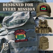 2Pcs It's Fine Patch Set, Embroidered Tactical Morale Funny Meme Hook and Loop Everything is Fine Dog Patch