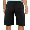 thumbnail image 3 of Mlzmgr Mens Shorts Drawstring Straight Leg Elastic Waist Shorts for Men 9" Inseam Solid Color Casual Shorts, 3 of 6