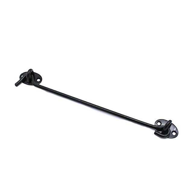 Window Eye Switch Anti-rust Convenient Cabinet Hook Multi-functional Black Silent Catch Holder with Screws Gate Showcase Black 8inch