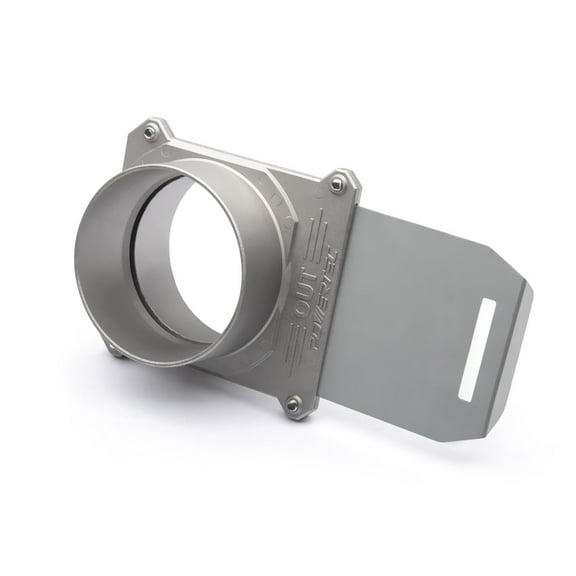 POWERTEC 1PK 4 Inch Aluminum Blast Gate, w/Anti Clog and Air Leak Seal for Dust Collection (70326)