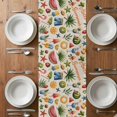 thumbnail image 6 of Hello Summer Table Runner - 108 Inch Long, Kitchen Dining Table Runner Dresser Scarves, Tropical Flamingo Coconut Tree Leaf Starfish Farmhouse Decor for Coffee Tables Wedding Party Banquet, 6 of 8