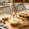thumbnail image 6 of Stainless Steel Pancake Batter Dispenser Confectionery Funnel Dispenser Set, 6 of 8