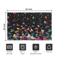 thumbnail image 5 of Black Colorful Dot Butterfly Pattern Door Rugs,Washable Non Slip Door Mats Indoor,Decorative Door Mats,Entry Mat Indoor for Entrance,Bedroom,Kitchen,Bathroom,20"x32", 5 of 6