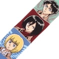 thumbnail image 4 of ODD SOX – Attack on Titan Mash Up – 2-Pack Novelty Crew Sock Bundle – Size Large – Men's 8–12 /, 4 of 6