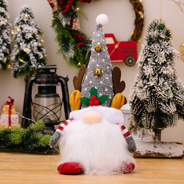 Inicio Navidad Año Nuevo 2023 Regalos para niños Muñeco elfo de peluche navideño sin rostro de 40 cm con luz LED