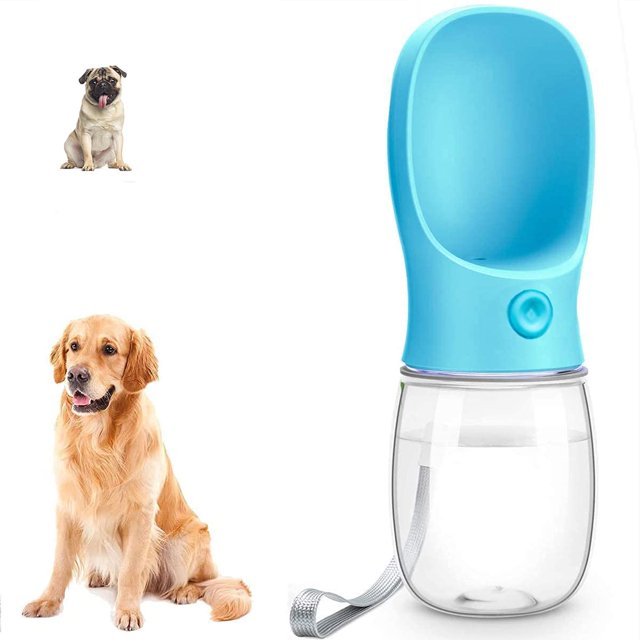 Botella de agua para perros, cuenco de agua portátil para viajes para perros, comedero para mascotas para caminar, viajar y beber