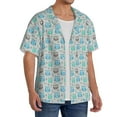 thumbnail image 2 of Kdxio Men'S Hawaiian Shirt For Men Short Sleeve Shirt Owl Summer Casual Holiday Beach Button Down T-Shirts, 2 of 5