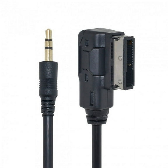 JSER Media In AMI MDI to Stereo 3.5mm Audio Aux Adapter Cable For Car VW AUDI 2014 A4 A6 Q5 Q7 iPhone5 iPad Mini