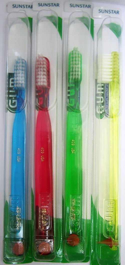 gum toothbrush with rubber tip