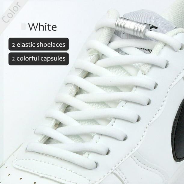 Cordones elásticos para zapatos para hombre y mujer, cintas semicirculares con cierre de Metal rápido, novedad de 2023