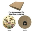 thumbnail image 4 of Eveokoki Wood Wall Clock,Bee Activity In Wild Plant Flowers Kitchen Decor and Accessories, Decorative Battery Operated Clocks for Living Room Bedroom Bathroom Farmhouse 10 Inch, 4 of 4