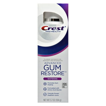 Crest Pro Health Advanced Gum Restore Whitening Fluoride Toothpaste for Anticavity and Antigingivitis, 3.7 oz 