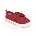 thumbnail image 2 of Oshkosh Toddler Girls' Florin Corduroy Knot Slip-On Sneaker, Berry, Size 7 M-11 M ( 3-6 Years), 2 of 5