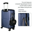 thumbnail image 5 of 3 Piece Suitcase Hard Shell Luggage Set with Swivel Wheels Carry-on Luggage Expandable Suitcase, 5 of 17