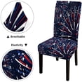 thumbnail image 3 of Parson Chair Covers Stretch Washable Plaid Spring Wildflowers Dining Chair Slipcovers Pink Spandex Removable Chair Protectors Covers for Banquet Ceremony Wedding,Set of 4, 3 of 6