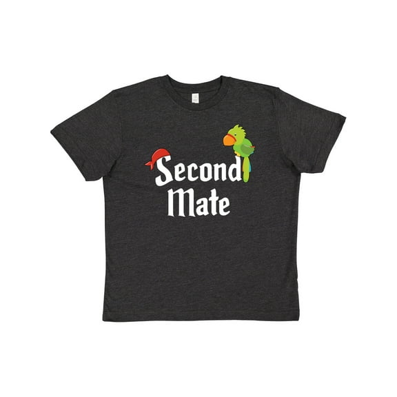 Inktastic Second Mate Pirate with Parrot and Bandanna Youth T-Shirt