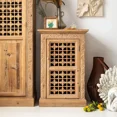 thumbnail image 3 of Zapatero con puerta de pasillo para el hogar, Zapatero multicapa para sala de estar, pequeño apartamento, almacenamiento de zapatos a prueba de polvo de madera maciza de bambú, 3 of 3