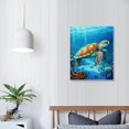 thumbnail image 3 of PRATYUS Canvas Wall Art Picture 16x20in for Living Room Bedroom Sea Turtle 16x20in, 3 of 3