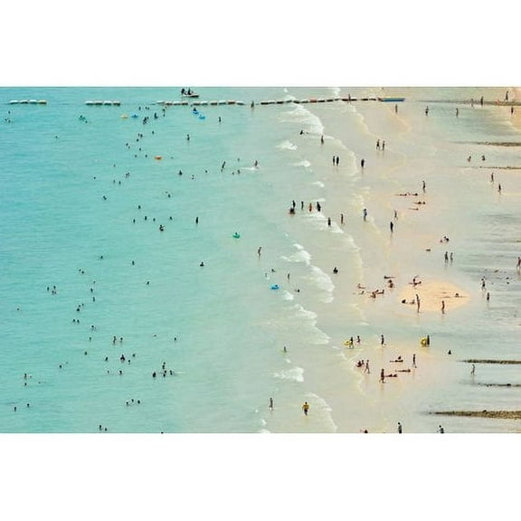 Marmont Hill "Fun at the Beach" Painting Print on Wrapped Canvas