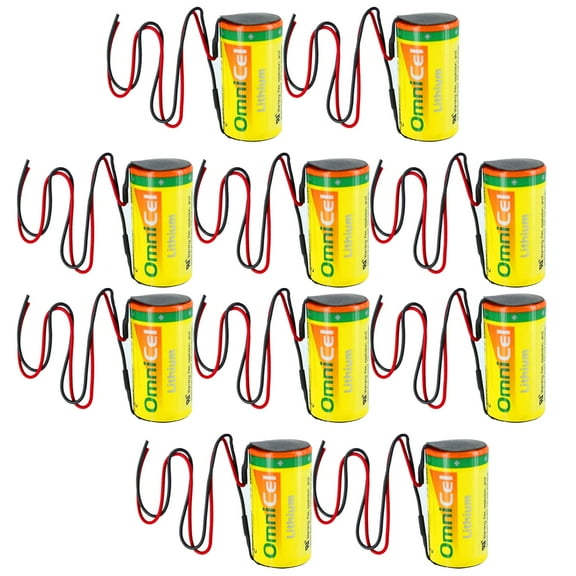 10x OmniCel ER26500HD 3.6V Sz C Lithium Battery Wire Leads Utility Telematics