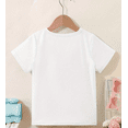 thumbnail image 2 of 1pc Girls' Summer T-Shirt - Breathable Cotton Knit, Pre-K adventure Letter Print, Casual Short Sleeve Round Neck Top For outdoor Play & Casual attire, easy-Clean Durable Kids' Clothing Gift, 2 of 6