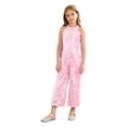 thumbnail image 1 of CHICTRY Filles Enfants Mode Col Licou Paillettes Robes Barboteuse Combinaison Costume Formel Danse Bal Tenue Rose 14, 1 of 7