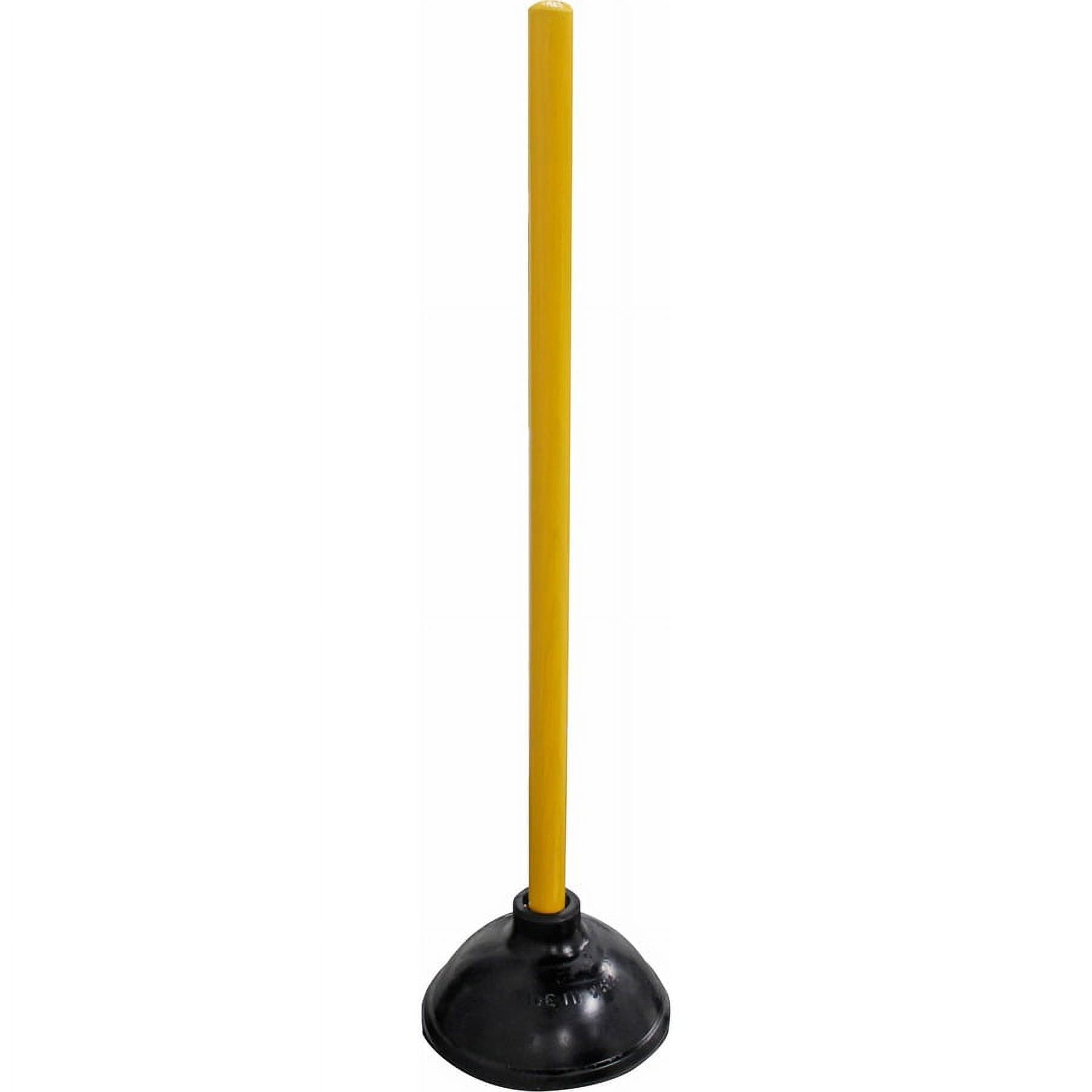 Genuine Joe Value Plus Plunger - 5.75" Cup Diameter - 23" Length - Yellow