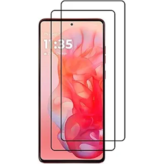 VIESUP 2Pack Black Screen Protector Compatible with Motorola Moto G Stylus 5G 2024 6.7-inch Tempered Glass 9H Hardness, Anti Scratch, Bubble Free, Easy to Install HD Protective Film