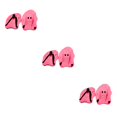 thumbnail image 4 of Sonducket 1 par de paletas de mano, equipo de tren de paleta de palma para natación, deportes acuáticos Rosado 3piezas Sonducket CBP228605, 4 of 6
