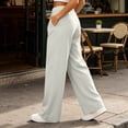 thumbnail image 6 of SETOOFF Women High Waist Pleated Wide Leg Dress Pants Loose Palazzo Trousers with Side Pockets Business Work Office Casual Travel Interview Daily Bottoms, 6 of 9