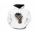 thumbnail image 1 of Sweat à Capuche Couple Manches Longues Printemps Automne Motif Animal 3D Pull Bleu TTTG, 1 of 7