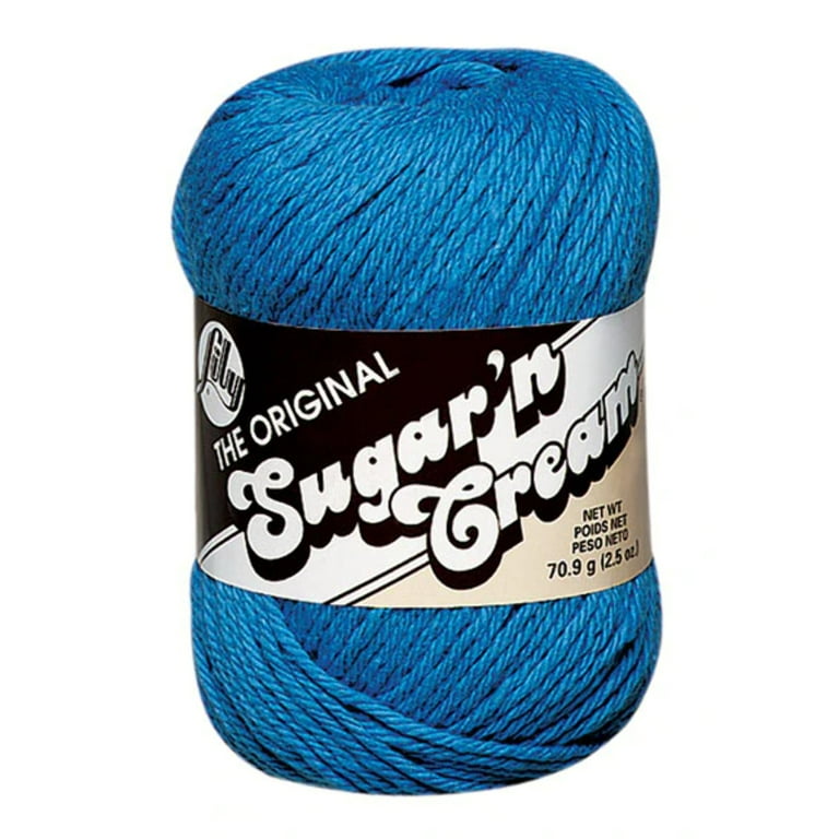 Lily Sugar'N Cream Soft Ecru Yarn - 6 Pack of 71g/2.5oz - Cotton - 4 Medium  (Worsted) - 120 Yards - Knitting/Crochet