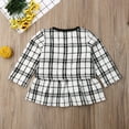 thumbnail image 5 of Kiapeise Toddler Baby Girls Winter Clothes Plaid Coat Tops+Tutu Dress Formal Outfits, 5 of 9