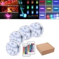 thumbnail image 3 of Luces LED sumergibles Sunnimix RGB 10 LED con Controlador de 4 luces, 3 of 8