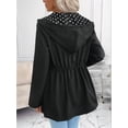 thumbnail image 6 of Katigan Women'S Reversible Hooded Casual Coat Full Zip Up Windbreaker Two - Sided Jacket Polka Dot XXL, 6 of 8