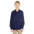 thumbnail image 1 of Camiseta polo de manga larga SpotShield™ Jerzees para jóvenes J NAVY S, 1 of 1