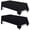 Black-[2 Pack] 60x126 - for 8ft Table, variant on Wealuxe Black Table Cloth For 8 Foot Rectangle Tables  60x126 Inches Water Stain And Wrinkle Resistant 200 Gsm Washable Poly Fabric Tablecloth Rectangular Elegant Durable