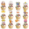 thumbnail image 1 of Decoración para tarta Injueey temática de Pascua multicolor, 1 of 6