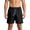 Black, variant on Men's Hiking Shorts Quick Dry Lightweight Gym Running Shorts Side Split Casual Drawstring Shorts with Zipper Pockets