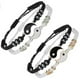 thumbnail image 4 of Pulsera de mejor amigo a juego Yin Yang Pulsera de cuerda ajustable para la amistad Novio Novia Regalo del día de San Valentín (Plata), 4 of 4