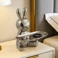 thumbnail image 4 of Creatine Rabbit Design Key Storage Ornament 1 Count Ceramic Material Small Item Storage Home For Living Room & Wine Cabinet, 4 of 7