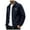 Navy a1, variant on Mens Zip Up Jacket Fleece Lined Lapel Collar Work Office Long Sleeve Jackets Fall Winter Dressy Casual Golf Outerwear
